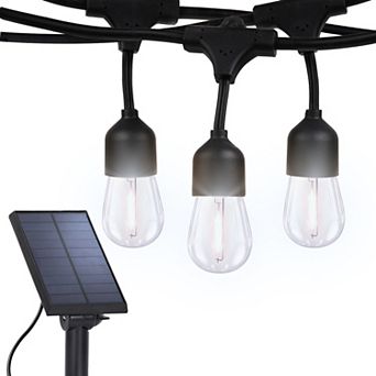 Brightech Ambience Pro 27 Ft. Outdoor Solar Led 2 watt String Lights With Soft White Hue
