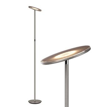 Brightech Sky 63" Super Bright Led Torchiere Modern Floor Lamp With Adjustable Head