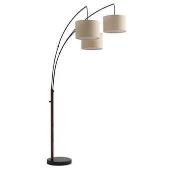 Brightech Trilage 84" Led Contemporary Arc Floor Lamp With Marble Base
