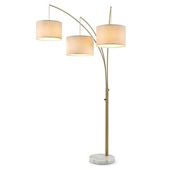 Brightech Trilage 84" Led Contemporary Arc Floor Lamp With Marble Base