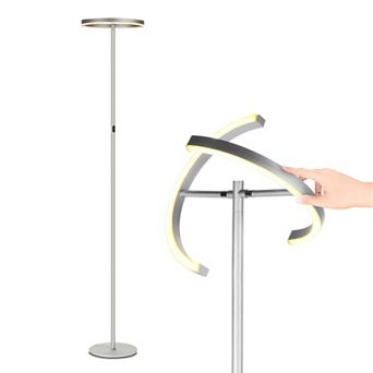 Brightech Halo Split 72" Led Torchiere Floor Lamp With Adjustable Head