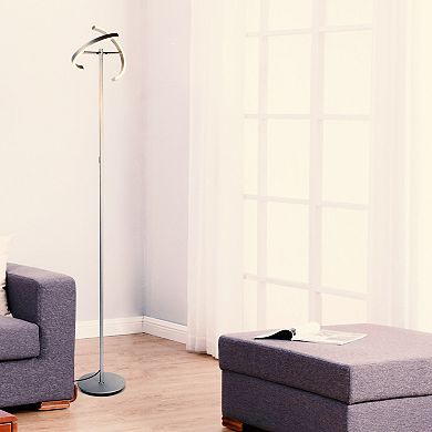 Brightech Halo Split 72" Led Torchiere Floor Lamp With Adjustable Head