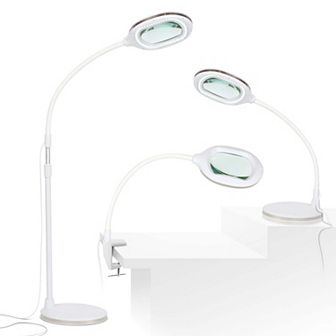 Brightech Lightview Pro Led 3-in-1 Magnifier Floor Or Desk Lamp (1.75x) 3 Diopter