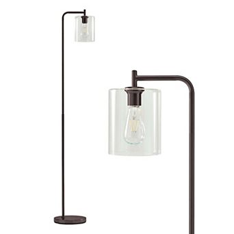 Brightech Elizabeth 66" Led Contemporary Floor Lamp With Glass Shade