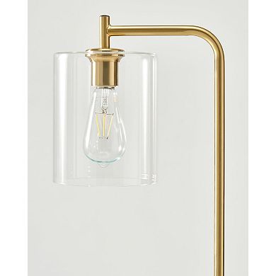 Brightech Elizabeth 66" Led Contemporary Floor Lamp With Glass Shade