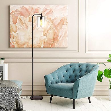 Brightech Elizabeth 66" Led Contemporary Floor Lamp With Glass Shade