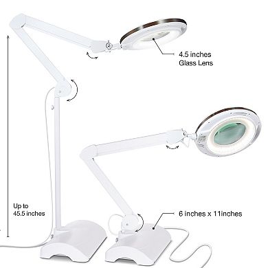 Brightech Lightview Pro 2-in-1 45.5 In. Led Interchangeable Table & Floor Lamp