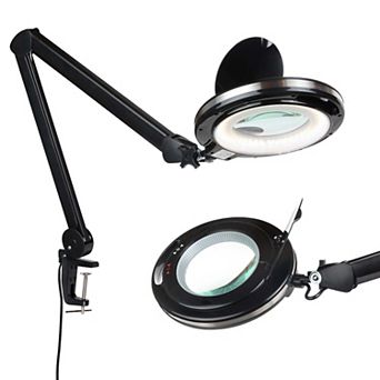 Brightech Lightview Pro 33 in Dimmable Magnifying Led Desk Clamp Lamp (2.25x)