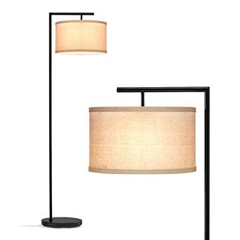 Brightech Montage Modern 60" Led Arc Floor Lamp With Drum Shade