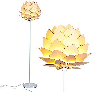 Brightech Artichoke Design Unique 68 Inch Tall Free Standing Pole LED Floor Lamp