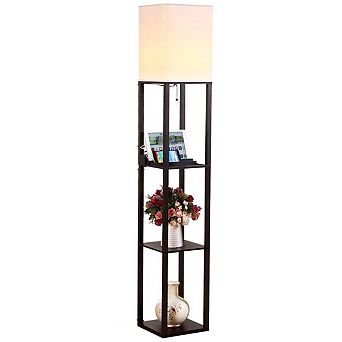 Brightech Maxwell 63" Led Shelf Lamp With Usb Port And Power Outlet