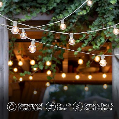 Brightech Ambience Pro 26 Ft. Led Indoor/outdoor Plug-in String Lights With Soft White Hue