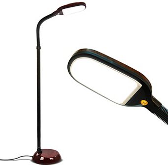 Brightech Litespan 53" Dimmable Led Reading Task Lamp With Height Adjustable Gooseneck Head