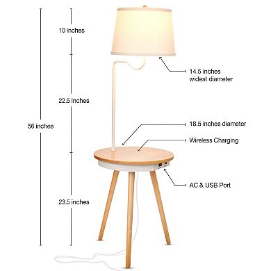 Brightech Orion 74" Led Tree Arc Floor Lamp With 5 Adjustable Arms