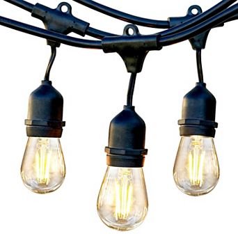 Brightech Ambience Pro Indoor/Outdoor LED Weatherproof 2 watt String Lights, Soft White