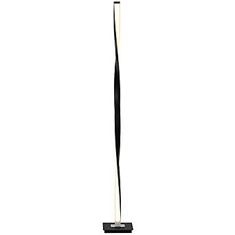 Brightech 48 Inch Helix Modern Built In LED Floor Standing Pole Lamp, Black