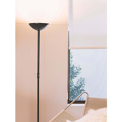 Brightech SkyLite LED High Lumen Uplight Torchiere Standing Floor Lamp, Black