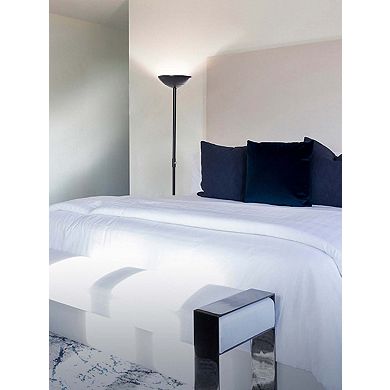Brightech SkyLite LED High Lumen Uplight Torchiere Standing Floor Lamp, Black