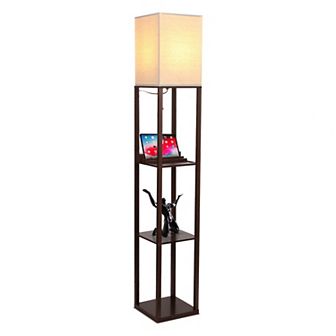 Brightech Maxwell 63" Led Shelf Lamp With Usb Port And Power Outlet