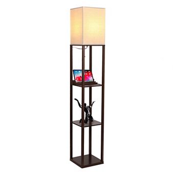 Brightech Maxwell 63" Led Shelf Lamp With Usb Port And Power Outlet