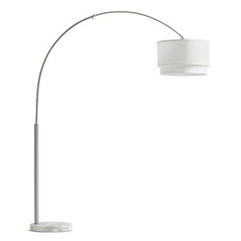 Brightech Mason 81" Led Contemporary Arc Floor Lamp With Marble Base