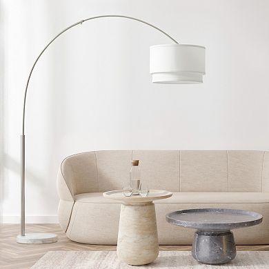 Brightech Mason 81" Led Contemporary Arc Floor Lamp With Marble Base