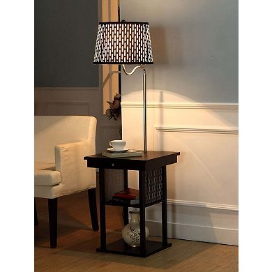 Brightech Madison 56" Led Table And Lamp Combo With Usb Port And Outlet