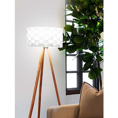 Brightech Bijou 60" Tripod Led Floor Lamp With Novelty Woven Shade