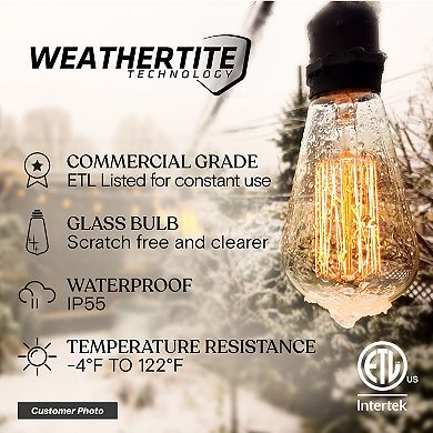 Brightech Ambience Pro 48 Ft. Incandescent Indoor/outdoor Weatherproof 40-watt String Lights
