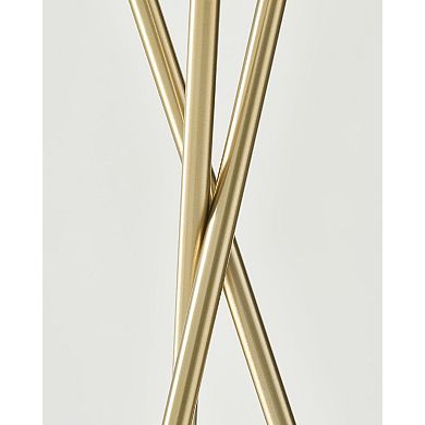 Brightech Jaxon 60" Led Contempoary Tripod Floor Lamp With Drum Shade