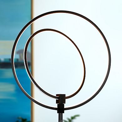 Brightech Eclipse 79" Led Torchiere Floor Lamp With Adjustable Rings