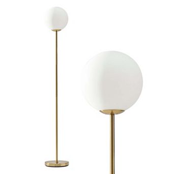 Brightech Luna 65" Led Standing Floor Lamp With Frosted Glass Globe