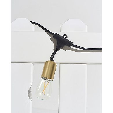 Brightech Glow Heavy Duty LED Waterproof Outdoor 15 Bulb String Lights, 48 Feet