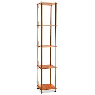 Brightech Aria 63" Shelf With Dimmable Led Lights And Wireless Charging Pad
