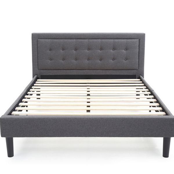 Classic Brands Mornington Upholstered, Low Profile Metal Platform Bed Frame