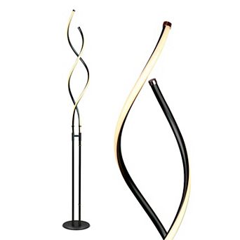 Brightech Embrace 60" Led Spiral 2-in-1 Floor Or Table Lamp