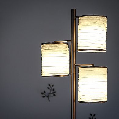 Brightech Liam 74" Led Tree Floor Lamp With 3 Lantern Shades