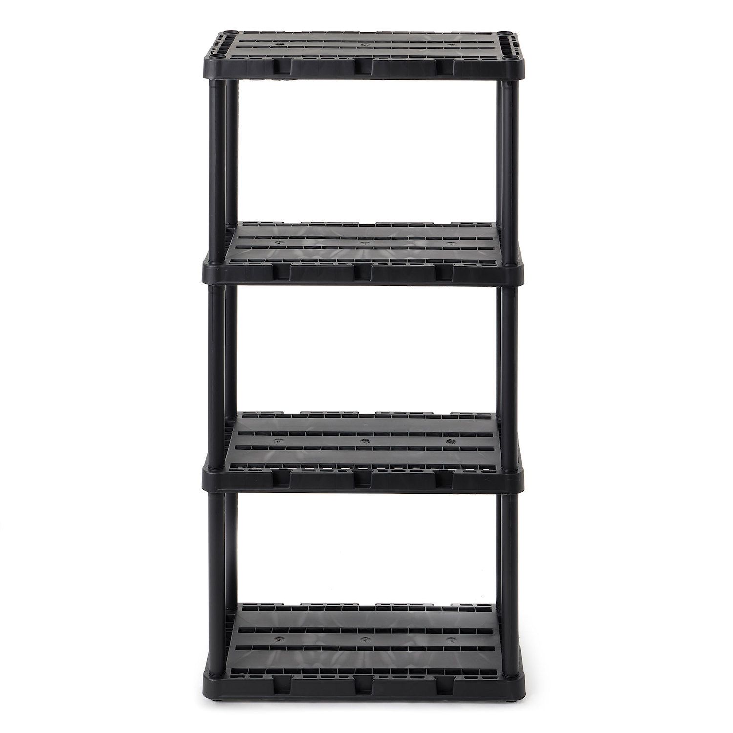 FlipShelf Black 3 Tier Metal Narrow Shelving Unit