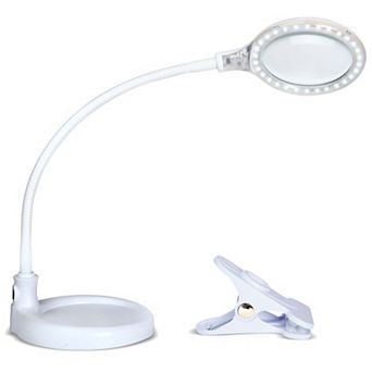 Brightech Lightview Flex Led 2-in-1 Magnifier Desk Lamp - (1.75x) 3 Diopter