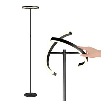 Brightech Halo Split 72" Led Torchiere Floor Lamp With Adjustable Head