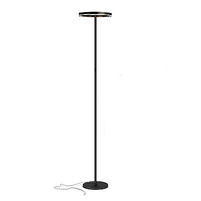 Brightech Halo Split Modern LED Torchiere Floor Lamp Tall deals Pole Standing Lamp