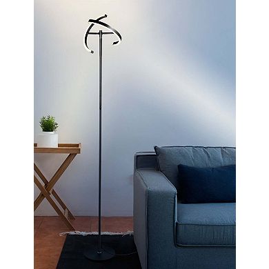 Brightech Halo Split 72" Led Torchiere Floor Lamp With Adjustable Head