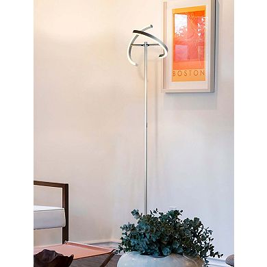 Brightech Halo Split 72" Led Torchiere Floor Lamp With Adjustable Head