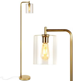 Brightech Elizabeth 66" Led Contemporary Floor Lamp With Glass Shade