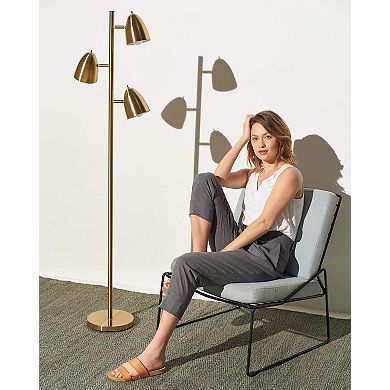 Brightech Jacob 64" Led Tree Floor Lamp With 3 Rotating Adjustable Heads