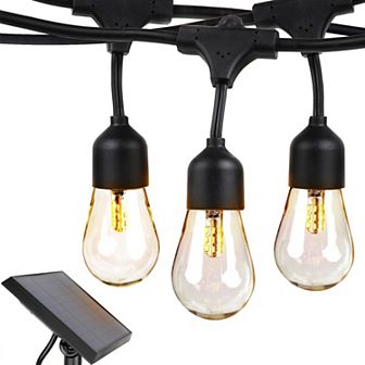 Brightech Ambience Pro 27 Ft. Outdoor Solar Led 2 watt String Lights With Warm White Hue
