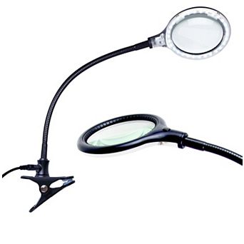 Brightech Lightview Flex Led Clamp Magnifier Desk Lamp - (1.75x) 3 Diopter