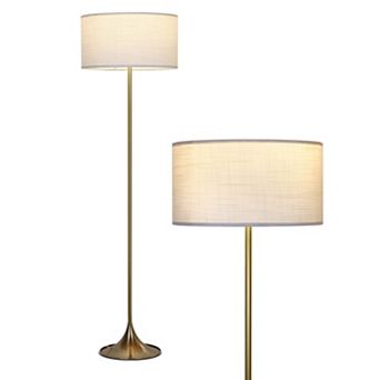 Brightech Quinn 60" Led Floor Lamp With Fabric Drum Shade