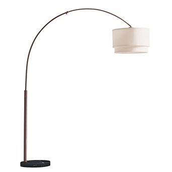Brightech Mason 81" Led Contemporary Arc Floor Lamp With Marble Base