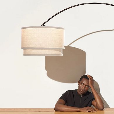 Brightech Mason 81" Led Contemporary Arc Floor Lamp With Marble Base